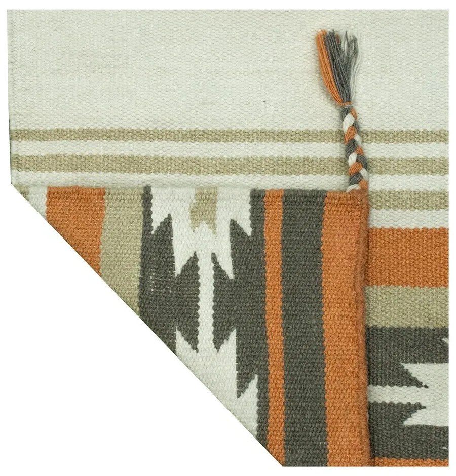 Covor reversibil pentru exterior din plastic reciclat Green Decore Aztec, 120 x 180 cm