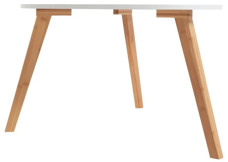 Masă de cafea Bonami Essentials Skandinavian, lungime 120 cm, alb