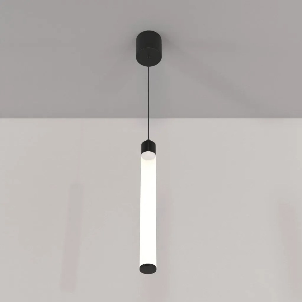Pendul LED design tehnic Ray negru