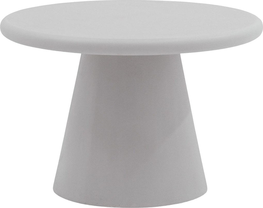 Măsuță de cafea rotundă Clav 60 cm - gri deschis
