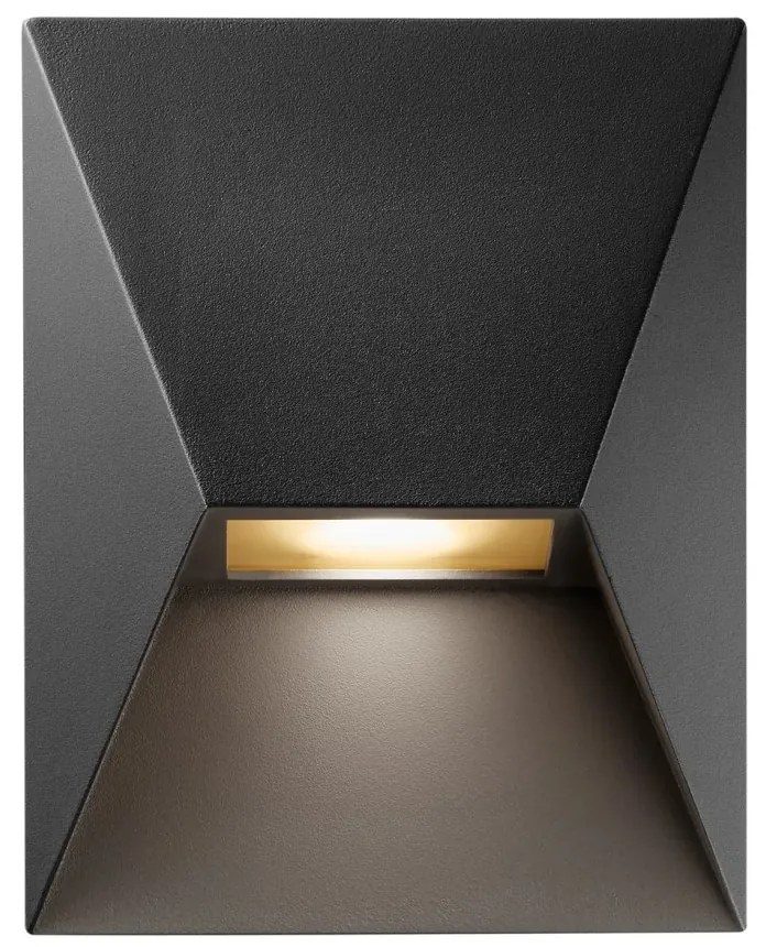 Aplica de perete pentru iluminat exterior IP54 Pontio 15 negru