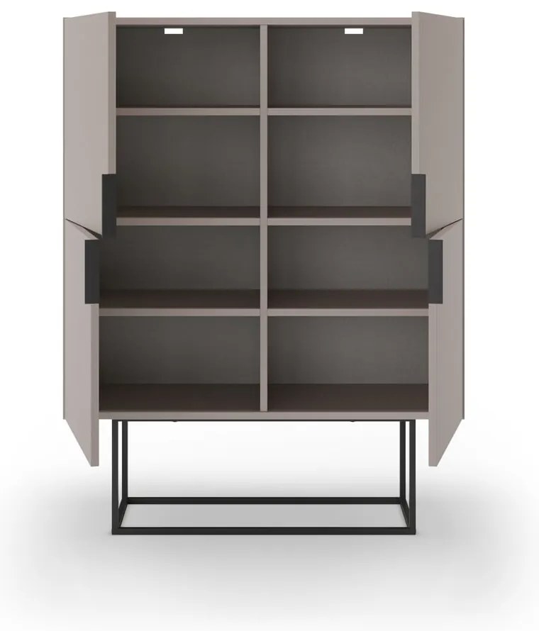 Dulap gri/bej 100x130 cm Titan – Marckeric