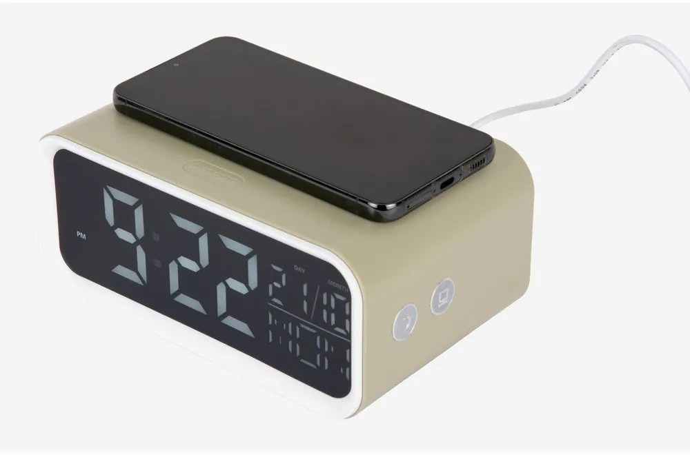 Ceas deșteptător digital cu încărcător wireless Chunky LED – Karlsson