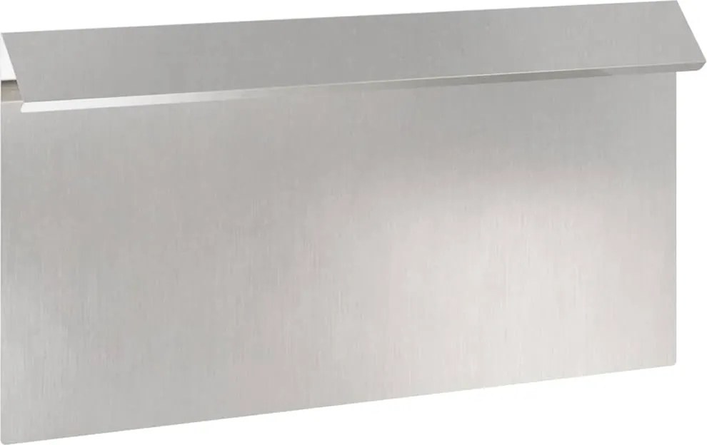 vidaXL Gard pentru melci Argintiu 50 x 3,5 x 25 cm Oţel inoxidabil