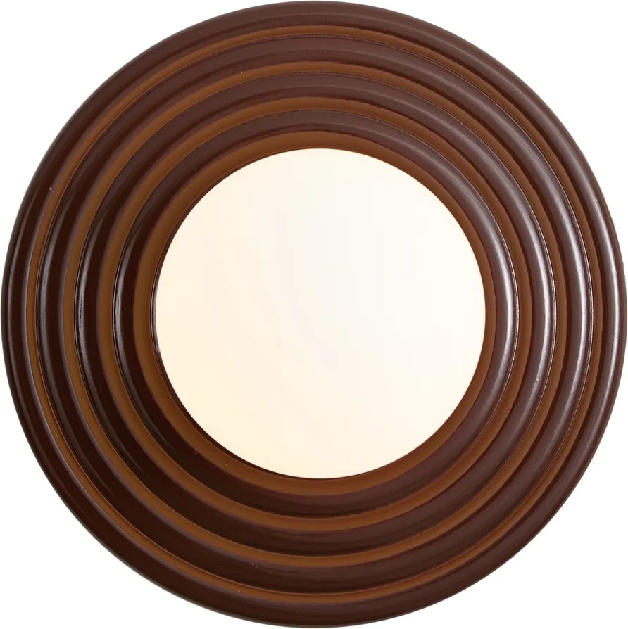 Lampă de perete retro Maro cu opal rotund de 20cm IP44 - Lila