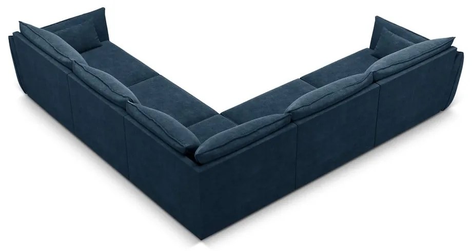 Colțar albastru închis (cu colț variabil) Vanda – Mazzini Sofas