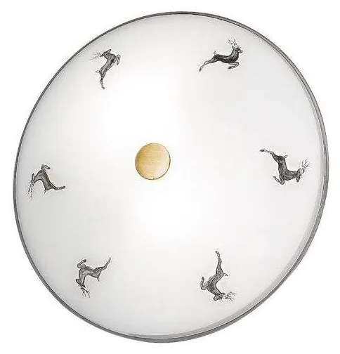 Kolarz 731.U12.4.133 - Plafonieră NONNA 2xE14/60W/230V, Ø 32 cm, gri/alamă