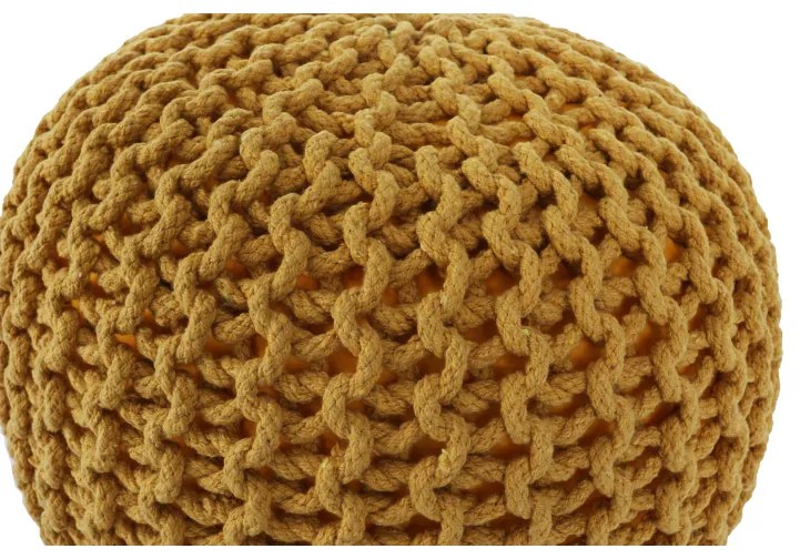 Taburet tricotat, bumbac muştar, GOBI TYP 2