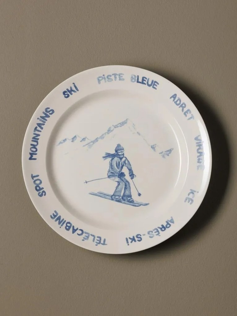 Set 4 farfurii din ceramica, D25.5 cm, Lapique