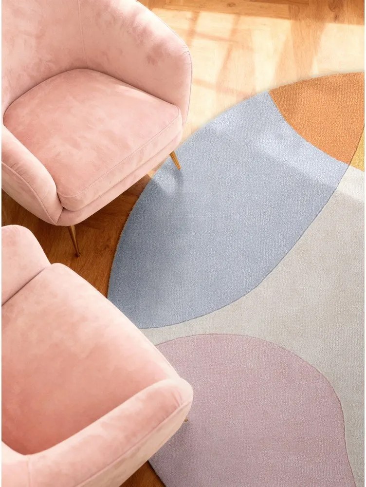 Covor țesut manual rotund din lână ø 160 cm Hackney Clarissa – Ted Baker