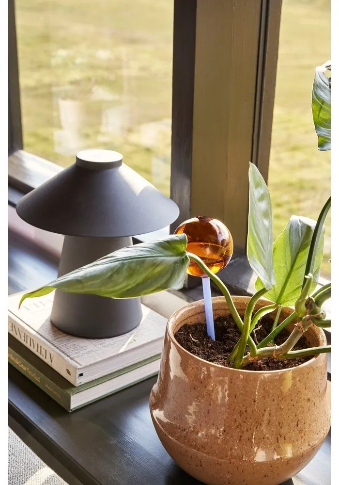 Sferă de udare din sticlă albastră-maronie Flora - Hübsch