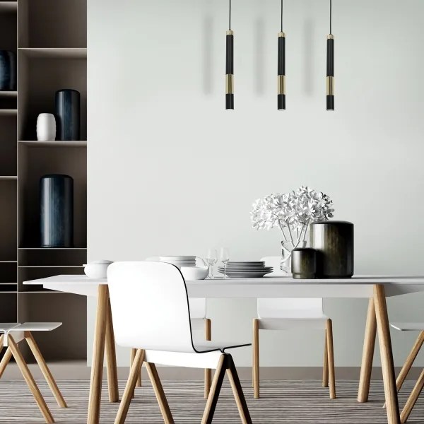 LED Lustră pe cablu DALLAS 3xGU10/3W/230V