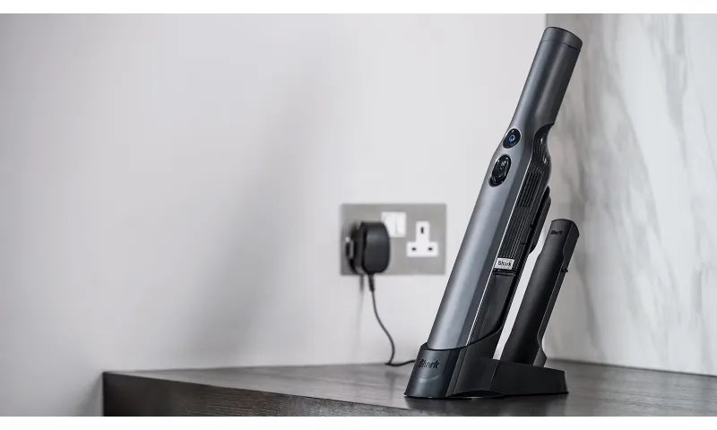 Aspirator de mana Shark WV200EU, 115W, Perie pentru animale, Autonomie 8 min, HEPA, Gri