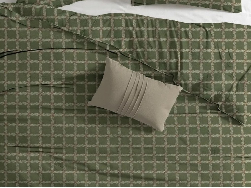 Lenjerie de pat din bumbac Renforce BLOMORA verde Dimensiune lenjerie de pat: 70 x 90 cm | 140 x 200 cm