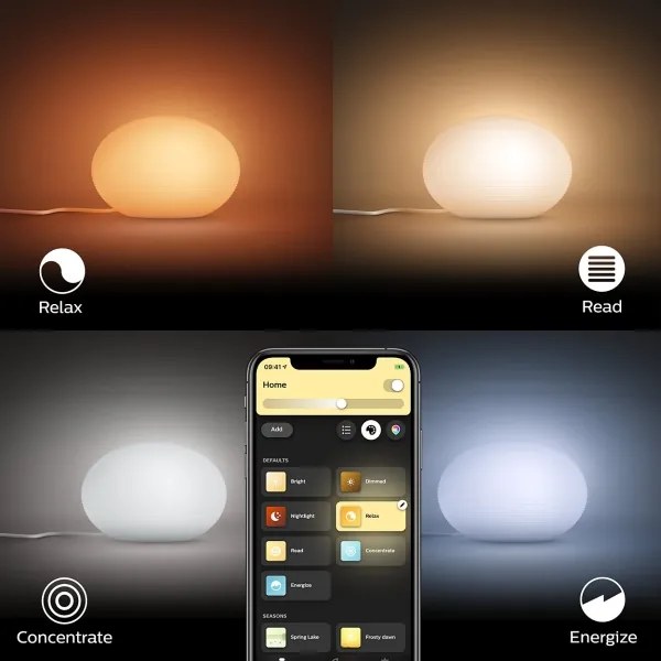 Philips Hue FLOURISH 40904/31/P9 LED RGB lampă de birou dimabilă 1xE27/9,5W/230
