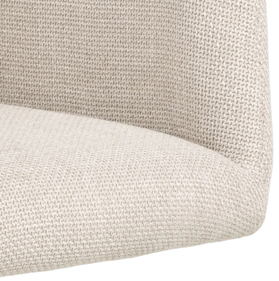 MAZZONI EXPORT SARETTA Bej (material Basel 24) - SCAUN MODERN PIVOTANT TAPIȚAT PENTRU SALON/SUFRAGERIE/BIROU LOFT