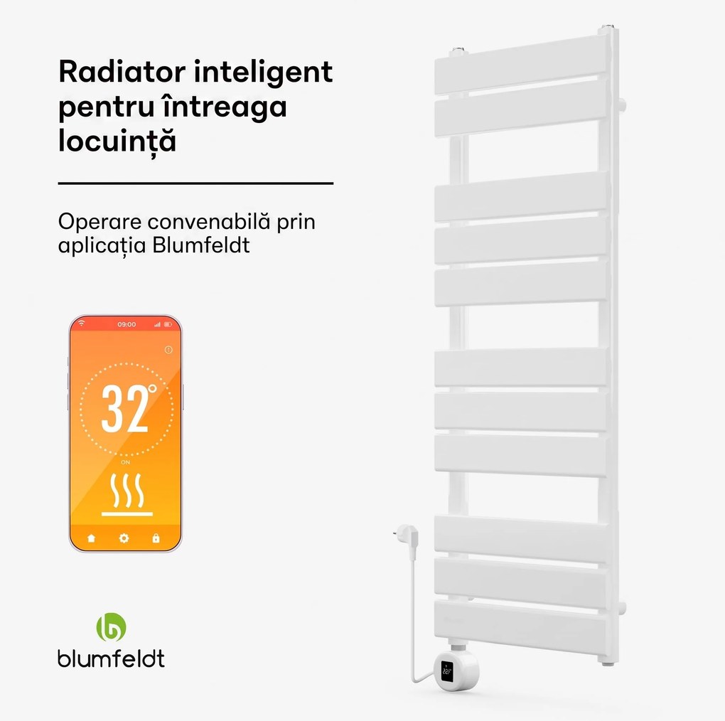 Blumfeldt Fairmont Smart, calorifer, 107 x 50 cm, 800 W