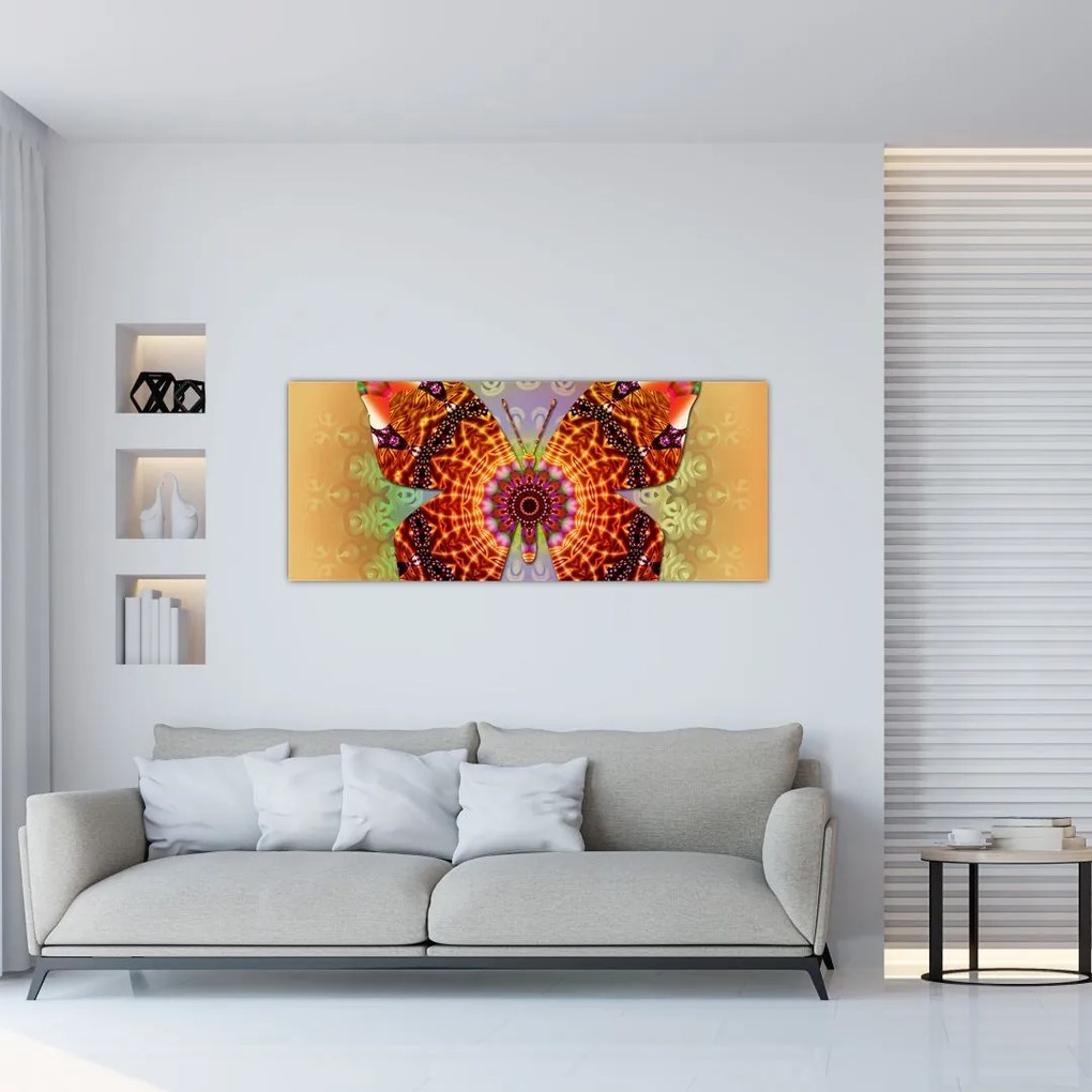 Tablou - Fluture etno (120x50 cm)