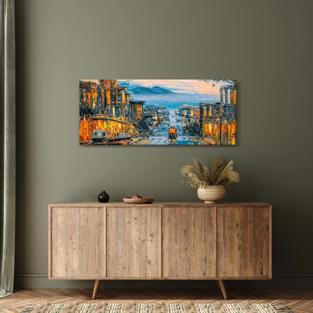 Tablou - Telecabină, San Francisco (120x50 cm)