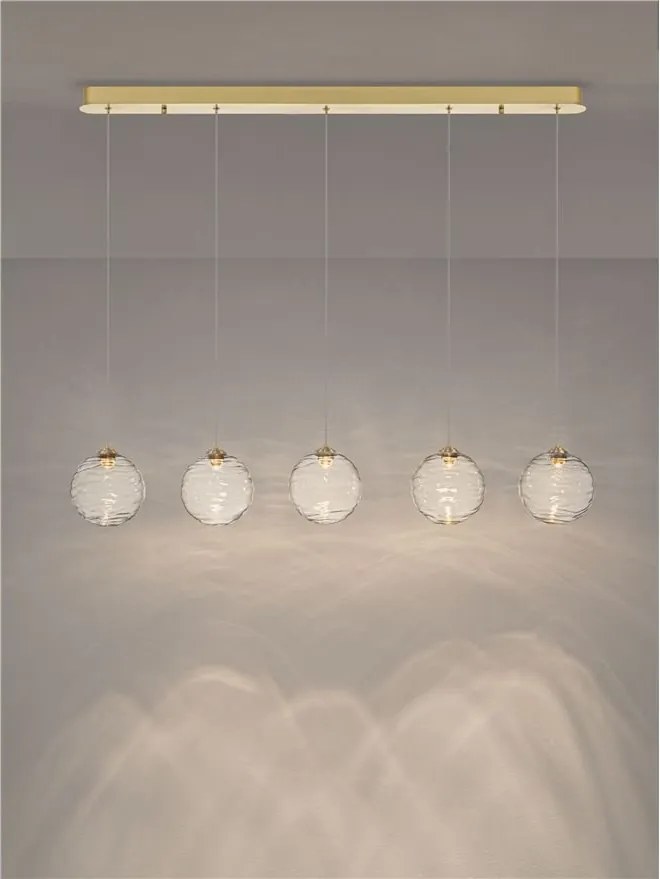 Lustra LED liniara design decorativ 2700K BLAZIK