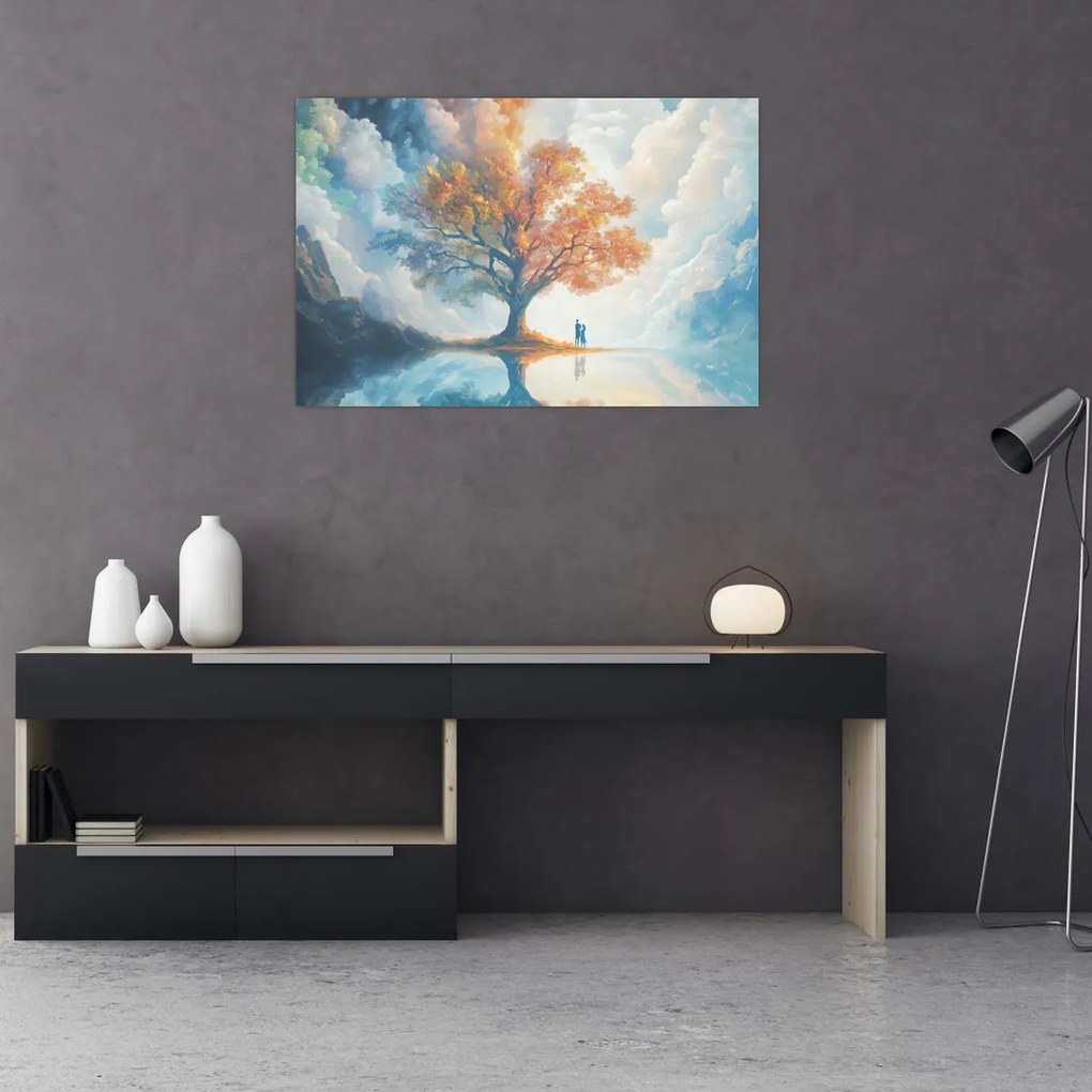 Tablou – Arborele vieții și al iubirii (90x60 cm)
