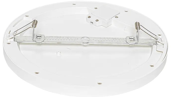 Spot încastrat sau aplicat alb 30 cm incl. LED Diminuare în 3 trepte până la cald cu comutator DIP - Trans