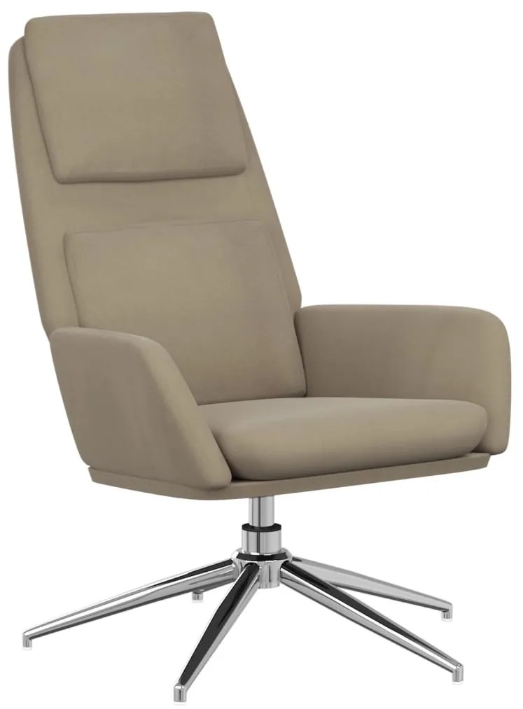 341325 vidaXL Scaun de relaxare, gri deschis, piele întoarsă artificială