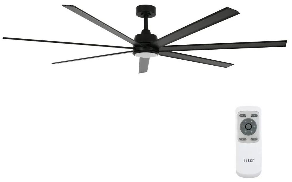 Ventilator de tavan Lucci air 21610949 ATLANTA 1xGX53/12W/230V negru + telecomandă