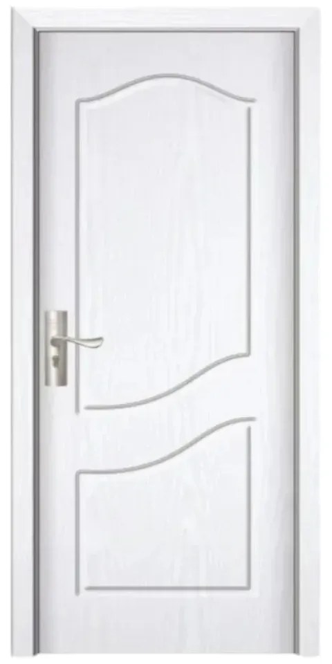 Usa Interior din MDF Novo Doors ND80, Cadru din Lemn Masiv, KIT COMPLET, Toc , Manere si balamale incluse (Culoare: Nuc, Toc: Fix, Maner: Standard,