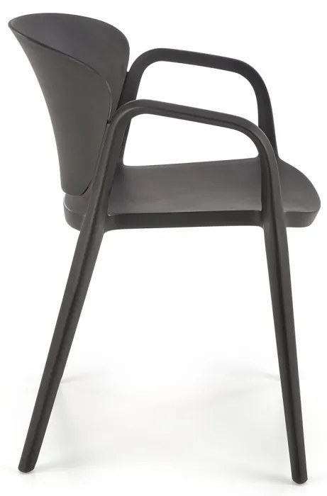Scaun din plastic K491 negru