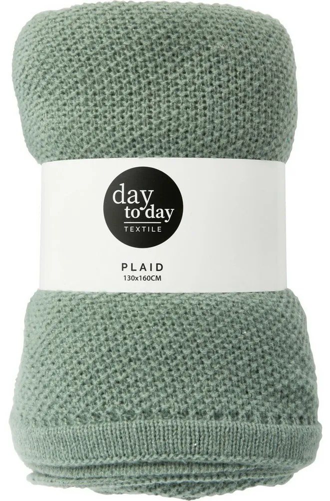 Pătură Plaid verde, 160 x 130 cm