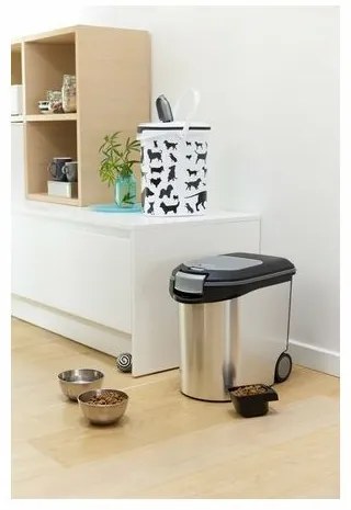 Recipient pentru furaje Curver, argintiu, 35 l, 35 l