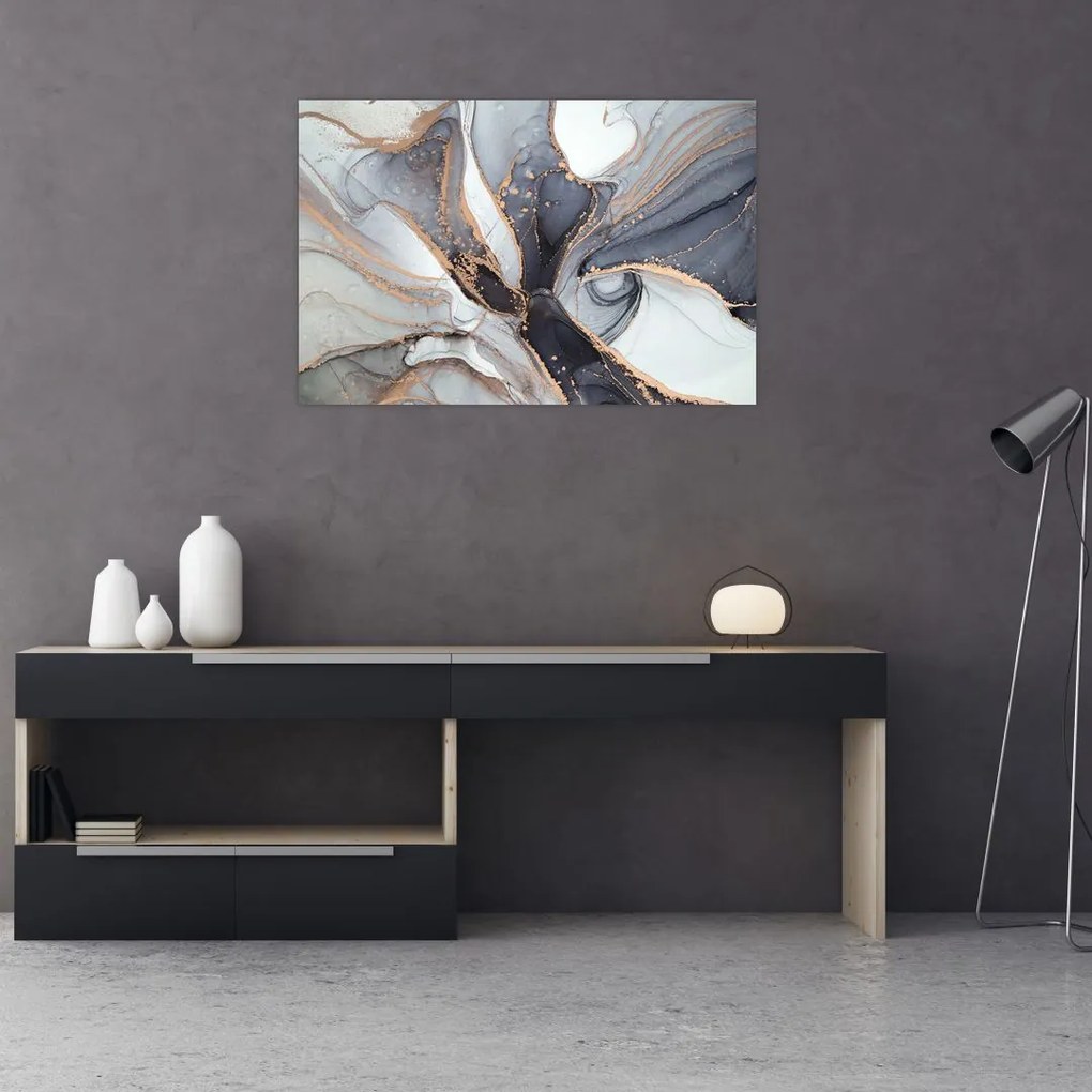 Tablou - Marmură gri (90x60 cm)