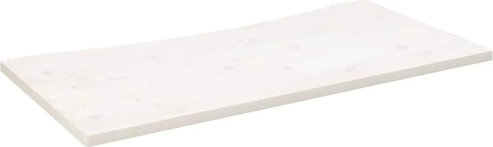 vidaXL Blat de birou, alb, 100x50x2,5 cm, lemn masiv de pin