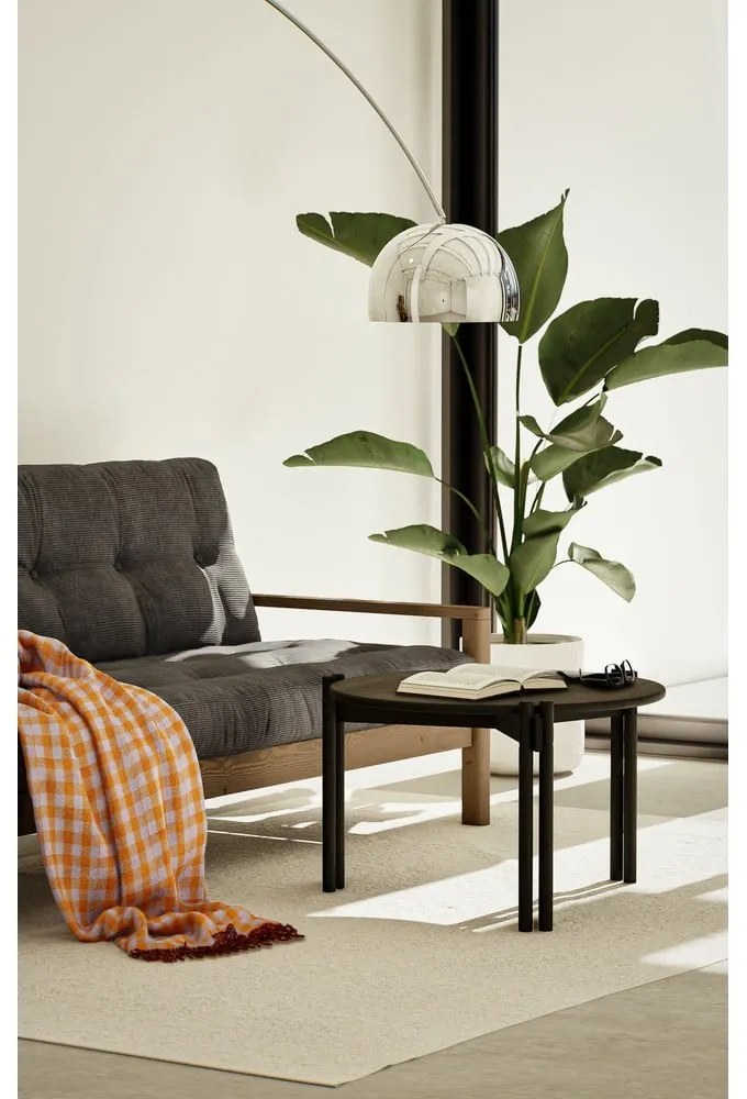 Canapea gri închis extensibilă 205 cm Knob – Karup Design