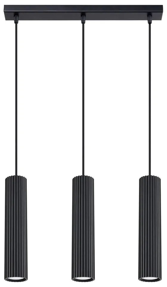 Lustră neagră Gleam – Sollux