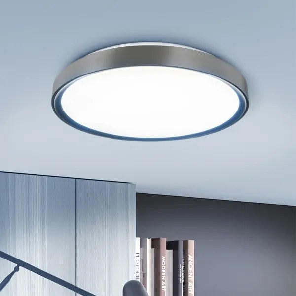 Brilagi-LED Corp de iluminat cu reglare a intensității FANCIA LED/48W/230V 3000-6500K Ø 39 cm argintiu + telecomandă