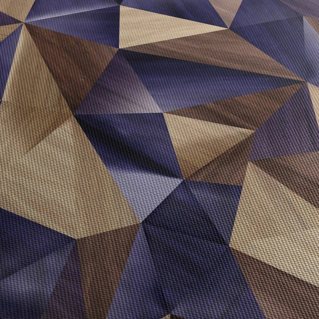 Tablou - 3D triunghiuri de lemn (90x60 cm)