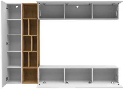 Mobilier living Londria (Gri + Gri + stejar artisan). 1053938