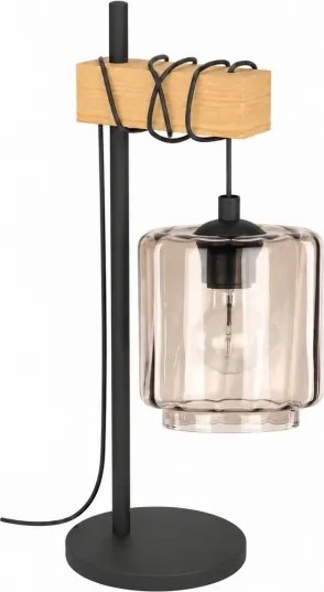 BRILAGI - Lampă de masă NUBILA 1xE27/40W/230V maro/negru/bej fumuriu