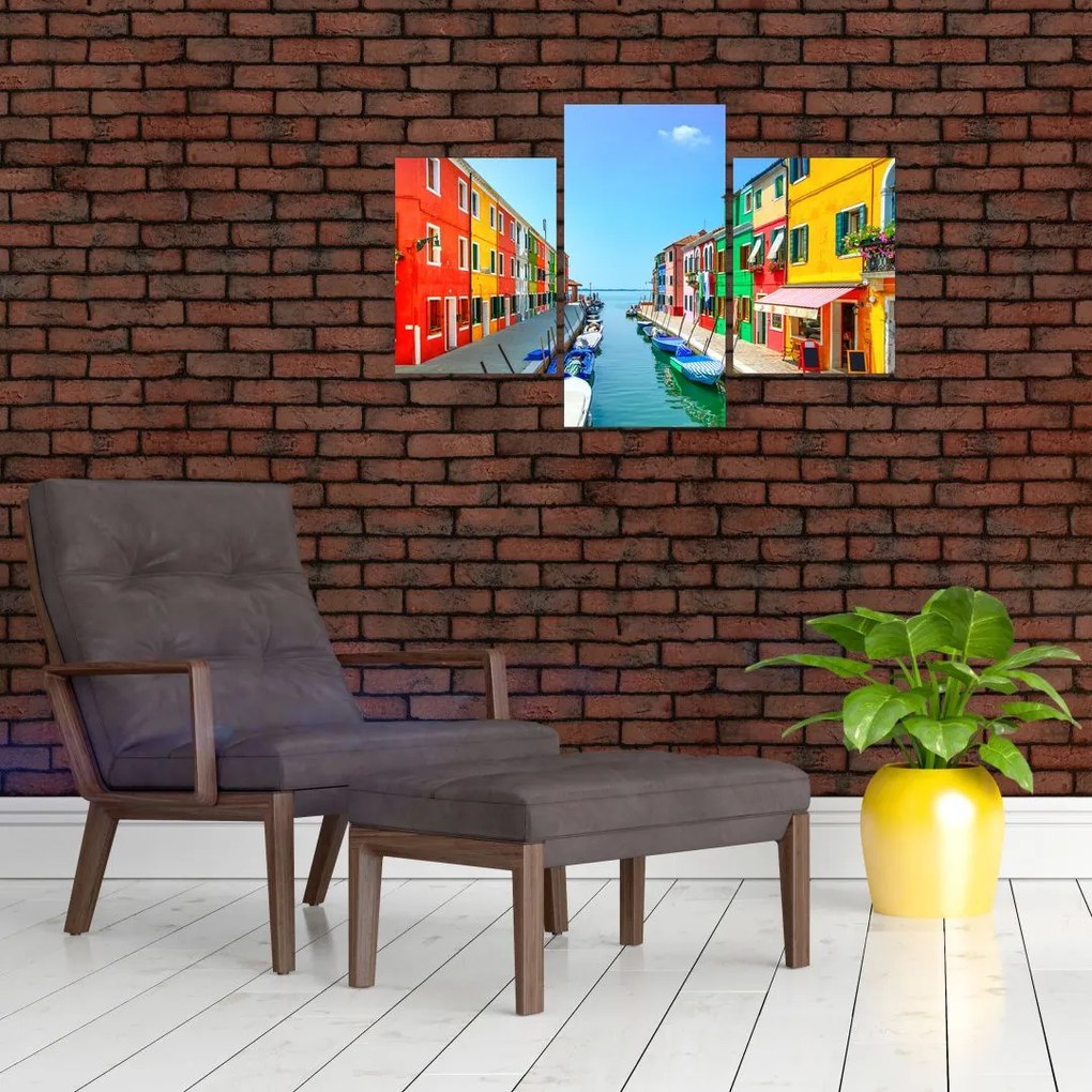 Tablou - Insula Burano, Veneția, Italia (90x60 cm)