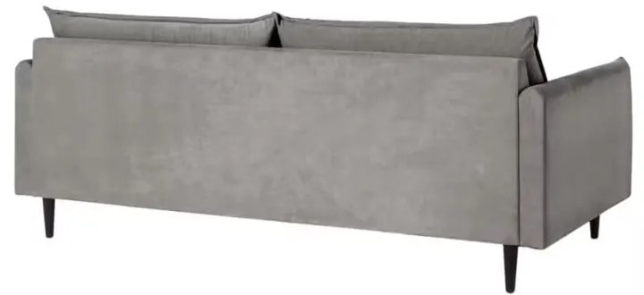 Canapea gri cu tapițerie din catifea 203 cm Juli – Ropez