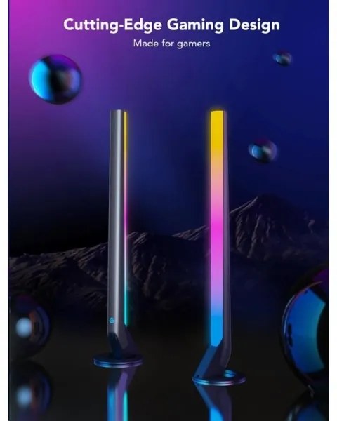 SET 2x panouri Smart Gaming Wi-Fi LED RGBIC Govee + Smart Dual + telecomandă