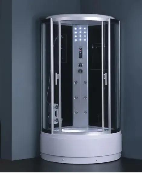 Cabina de duș cu LED și hidromasaj