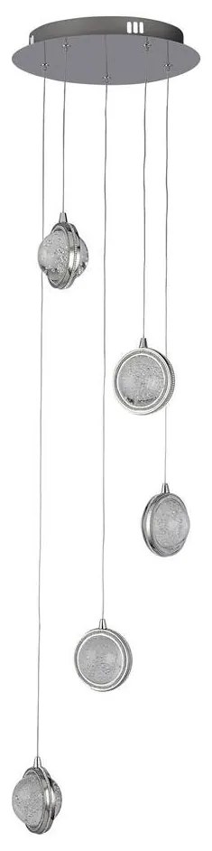 Lustra cu 5 pendule LED Quartz
