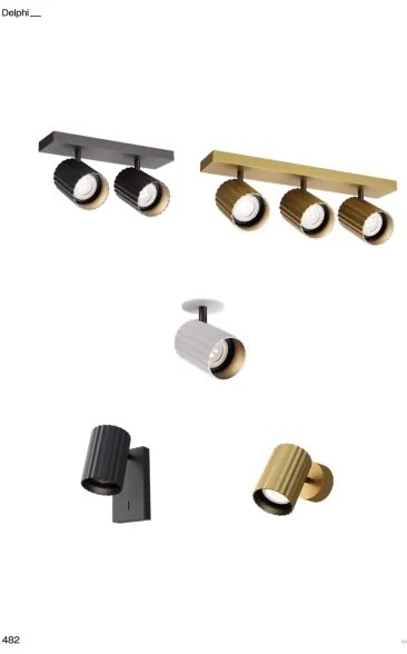 Redo 01-3405 - Spot DELPHI 3xGU10/7W/230V, auriu