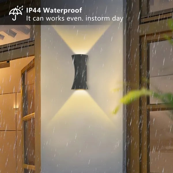 Brilagi - Aplica LED de exterior BICON, 10W, 230V, antracit, IP44