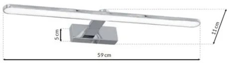 Iluminat oglindă baie LED SPLASH LED/12W/230V IP44