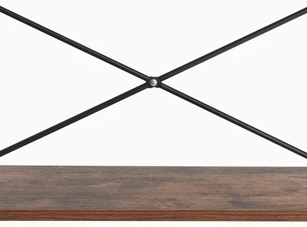 Bibliotecă NAVARO maro/negru