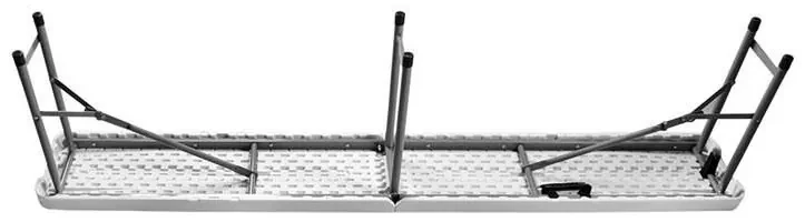 JAKS Set pliabil pentru bere 180 cm alb